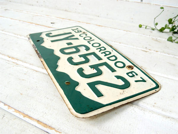 【コロラド州・JY-6552】1967's・ヴィンテージ・ナンバープレート/カーライセンス・USA
