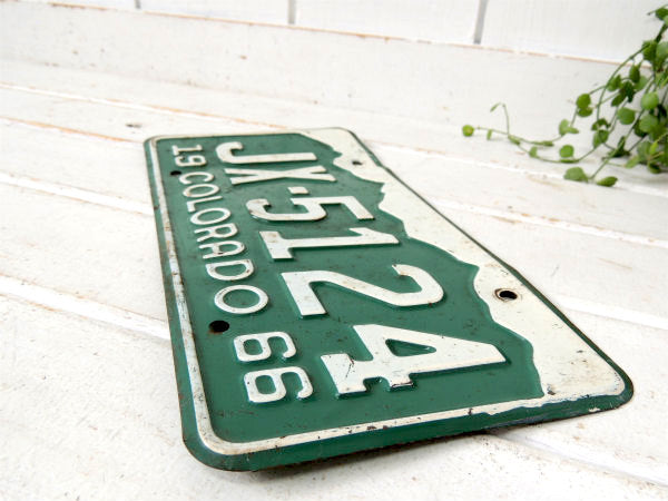 【アメリカ・コロラド州】1966’s・JX-5124・ヴィンテージ・ナンバープレート・カーライセンス