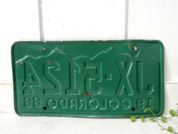 【アメリカ・コロラド州】1966’s・JX-5124・ヴィンテージ・ナンバープレート・カーライセンス