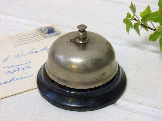 メタル製・アンティーク・呼び鈴/コールベル/卓上ベル　USA