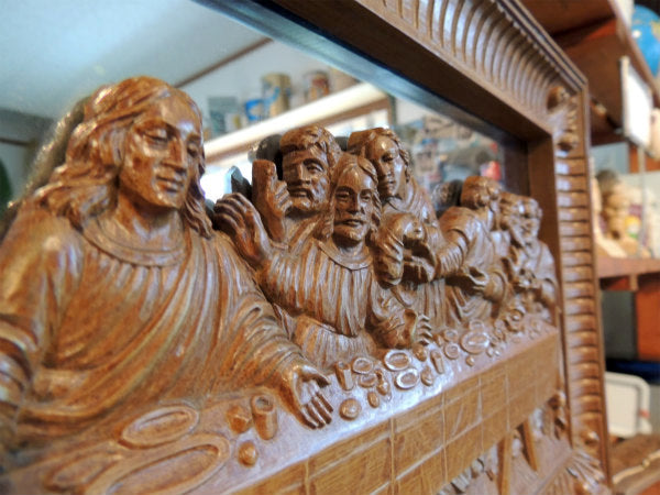 最後の晩餐・USA ヴィンテージ・壁飾り・壁掛け鏡・パブミラー・鏡・ミッドセンチュリー