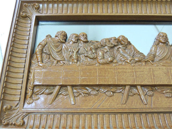 最後の晩餐・USA ヴィンテージ・壁飾り・壁掛け鏡・パブミラー・鏡・ミッドセンチュリー