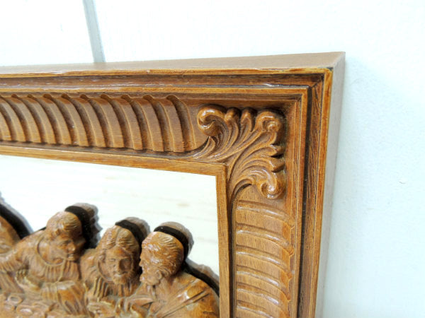 最後の晩餐・USA ヴィンテージ・壁飾り・壁掛け鏡・パブミラー・鏡・ミッドセンチュリー