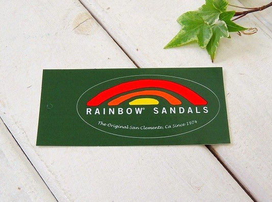 RAINBOW レインボーサンダル ステッカー・カリフォルニア 限定・グリーン