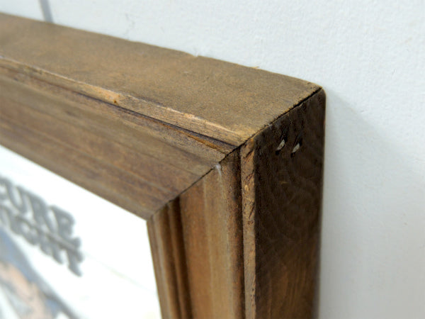 【BE SECURE ALL NIGHT】メッセージ・ビンテージ・パブミラー・ウォールデコ・店内装飾