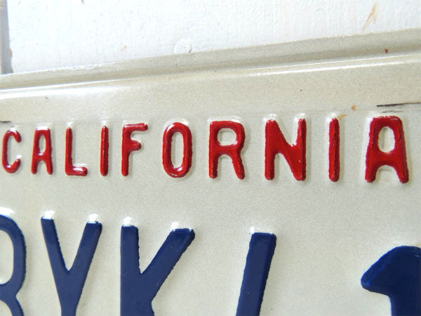 【CALIFORNIA・3BYK412】ヴィンテージ・ナンバープレート・USA・CALIF