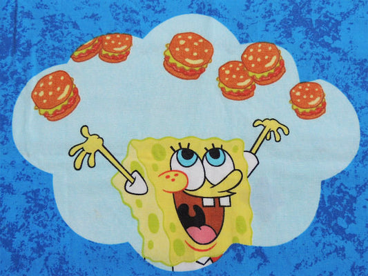 【スポンジボブ】ハンバーガードリーム・キャラクター・ユーズドシーツ(フラットタイプ)