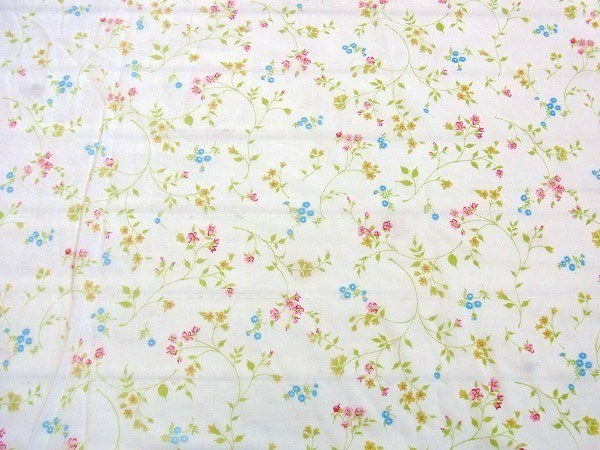 小花柄・ヴィンテージ・ユーズドシーツ(ボックスタイプ)　USA