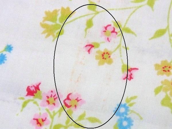 小花柄・ヴィンテージ・ユーズドシーツ(ボックスタイプ)　USA