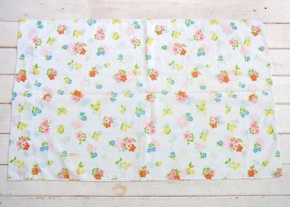 花柄・ヴィンテージ・ピロケース/枕カバー　USA