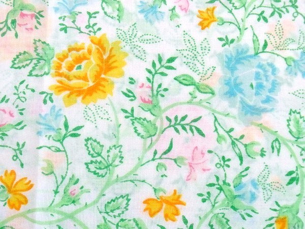 【J.C.Penny】花柄・ヴィンテージ・ピロケース/枕カバー　USA