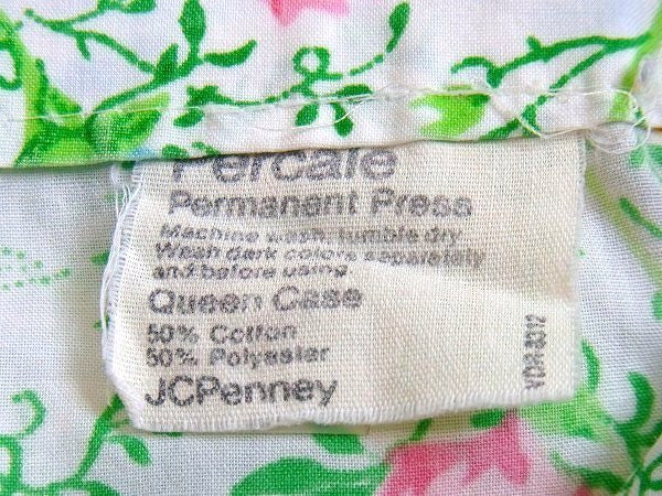 【J.C.Penny】花柄・ヴィンテージ・ピロケース/枕カバー　USA