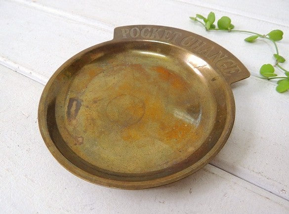 【POCKET CHANGE】USA!真鍮製・アンティーク・ポケットチェンジ・トレイ/マネートレイ