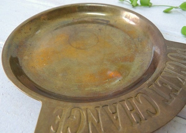 【POCKET CHANGE】USA!真鍮製・アンティーク・ポケットチェンジ・トレイ/マネートレイ