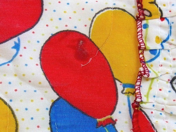 【スヌーピー】ピーナッツの仲間・風船柄・ヴィンテージ・ベッドスプレッド/ベッドカバー　USA