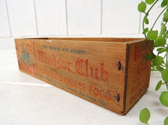 【Windsor Club】USA!木製・アンティーク・チーズボックス/木箱/ウッドボックス