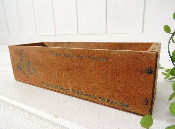 【Windsor Club】USA!木製・アンティーク・チーズボックス/木箱/ウッドボックス