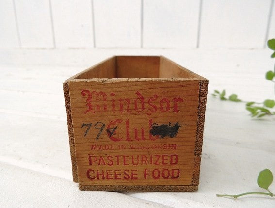 【Windsor Club】USA!木製・アンティーク・チーズボックス/木箱/ウッドボックス
