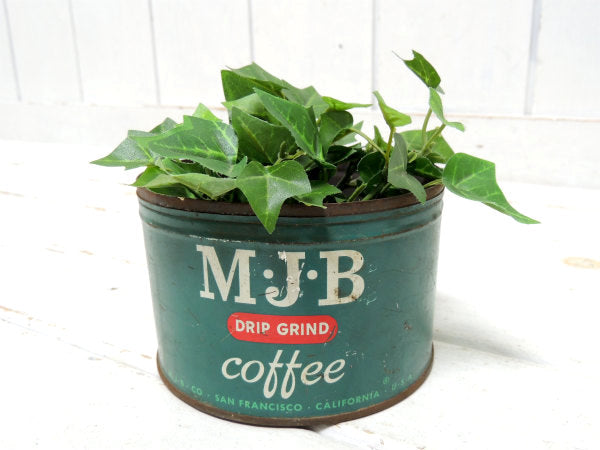 【MJB・サンフランシスコ・カリフォルニア】ブリキ製・ヴィンテージ・コーヒー缶/ティン缶
