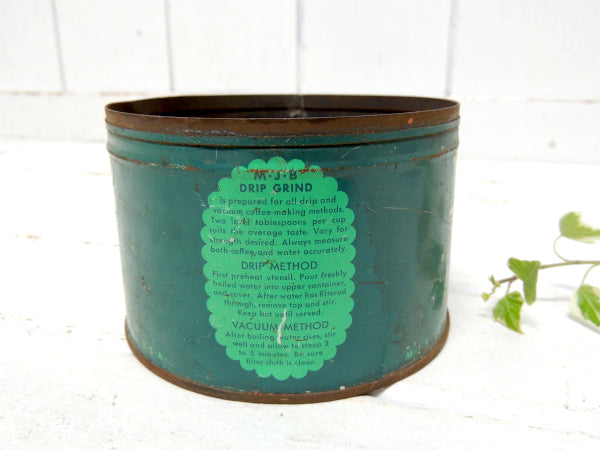 【MJB・サンフランシスコ・カリフォルニア】ブリキ製・ヴィンテージ・コーヒー缶/ティン缶