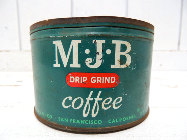 【MJB・サンフランシスコ・カリフォルニア】ブリキ製・ヴィンテージ・コーヒー缶/ティン缶
