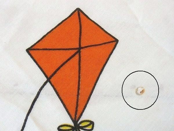 【スヌーピー】ピーナッツの仲間・カイト柄・ヴィンテージ・ユーズドシーツ(フラットタイプ) USA