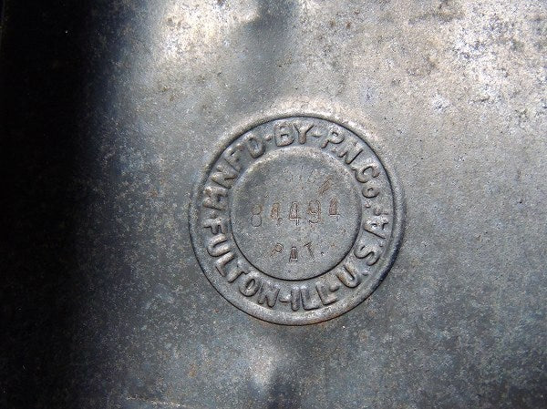 USA!青色・新聞受け付き・メタル製・アンティーク・メールボックス/郵便受け/ポスト