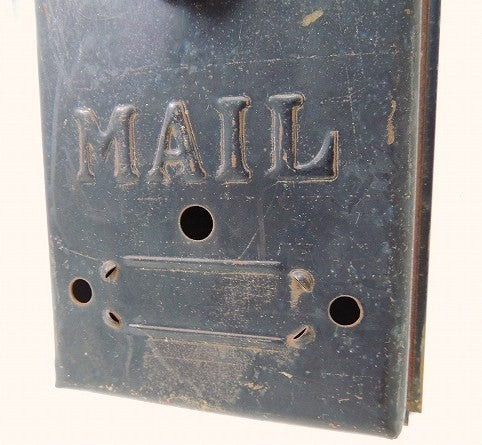 【MAIL】USA!黒色・ティン製・アンティーク・メールボックス/郵便受け/ポスト