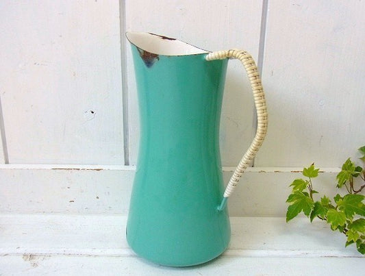 【DANSK】ダンスク・アクア・ホーロー製ヴィンテージ・ピッチャー/水差し　北欧