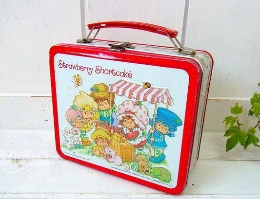 【ストロベリーショートケーキ】80’s・アラジン・ティン製・ヴィンテージ・ランチボックス　USA