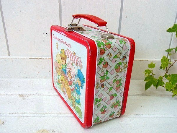 【ストロベリーショートケーキ】80’s・アラジン・ティン製・ヴィンテージ・ランチボックス　USA