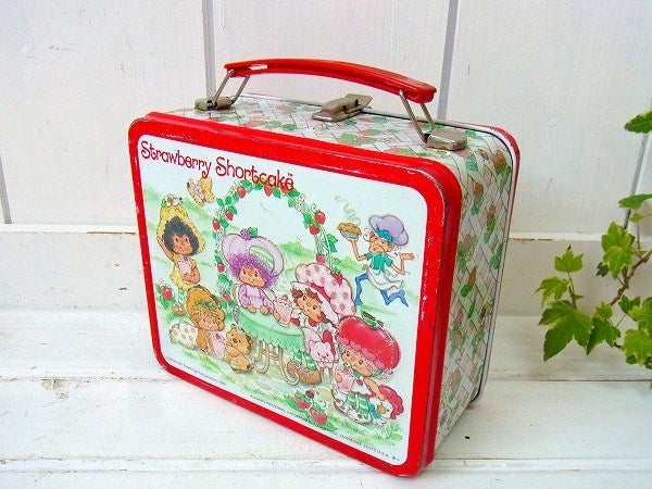 【ストロベリーショートケーキ】80’s・アラジン・ティン製・ヴィンテージ・ランチボックス　USA