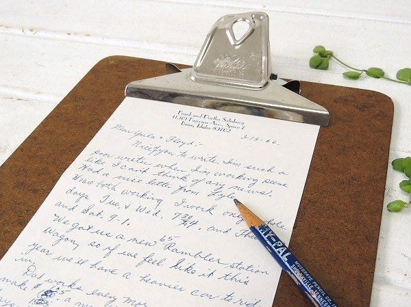 【Buill PRODUCTS】ロングタイプのヴィンテージ・バインダー/クリップボード