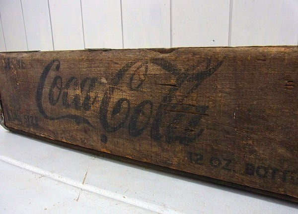 【Coca-Cola】コカコーラ・木製・ヴィンテージ・ウッドボックス/木箱　USA