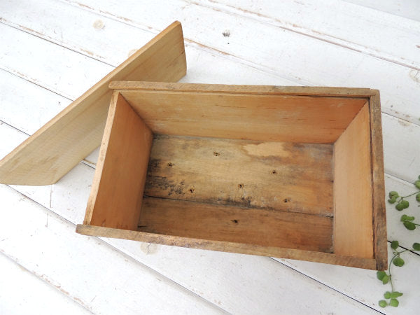 【KINGSFORD'S】コーンスターチ・組み木・フタ付きアンティーク・ウッドボックス/木箱 USA