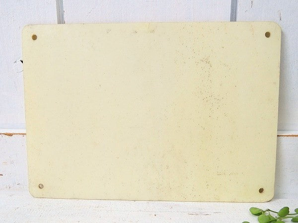 【NO SMOKING】グラスファイバー製・ヴィンテージ・サイン/サインプレート/看板 USA