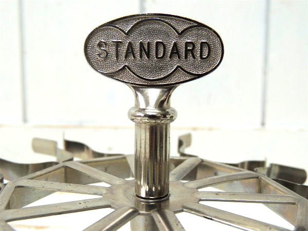 【STANDARD/10ホルダー】スチール製・回転式・アンティーク・スタンプホルダー・