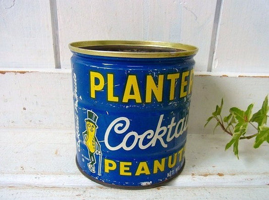 【PLANTERS】プランターズ・ピーナッツのヴィンテージ・ティン缶/ブリキ缶　USA