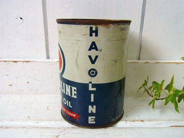 【HAVOLINE】MOTOR OIL・ハボリン・ヴィンテージ・オイル缶/モーターオイル USA