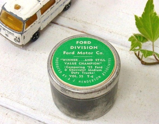 FORD フォード モーター 50's 自動車部品 ヴィンテージ アルミ容器 アルミケース パーツ缶 USA