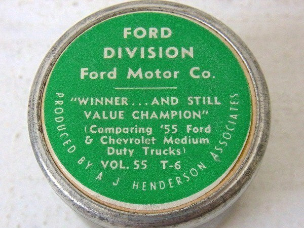 FORD フォード モーター 50's 自動車部品 ヴィンテージ アルミ容器 アルミケース パーツ缶 USA