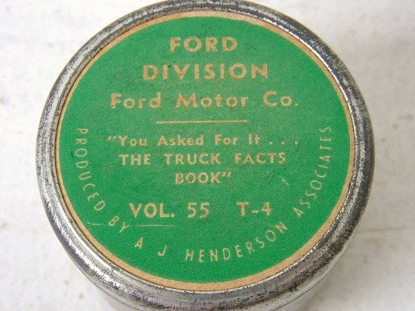 【FORD】フォード モーター・50's・自動車部品・小さなヴィンテージ・アルミ容器/パーツ缶・容器