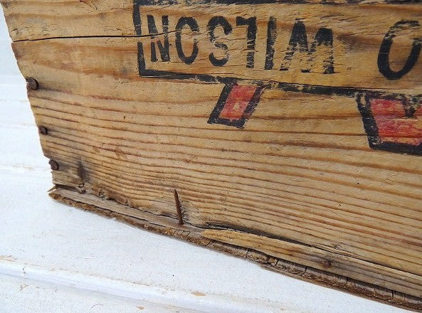 【WILSON'S】コンビーフ・ヴィンテージ・ウッドボックス/木箱 USA