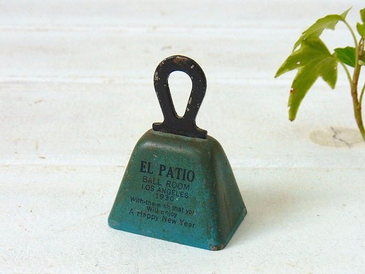 【EL PATIO】30’s・小さなノベルティ・アンティーク・ハンドベル/鈴　USA