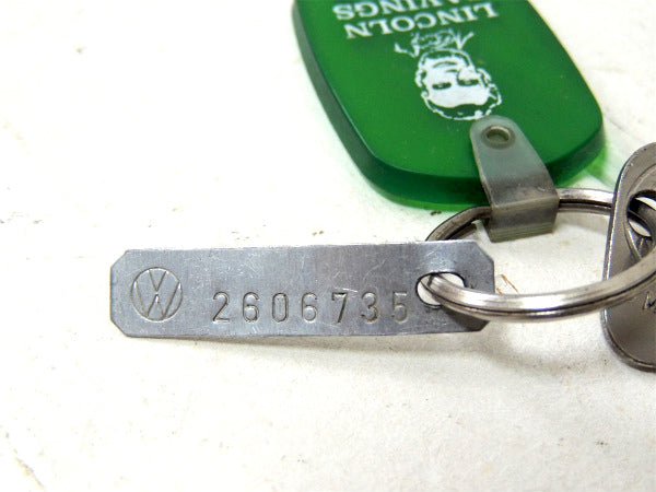 【フォルクスワーゲン・VW・鍵・キー】ヴィンテージ・アドバタイジング・キーホルダー・・鍵1本付き