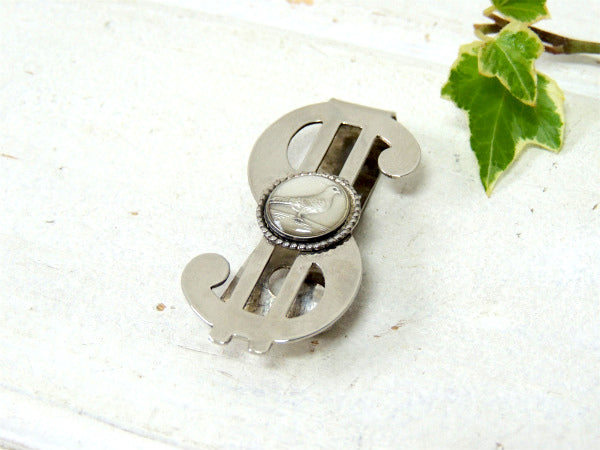 【$モチーフ・鳩・ハト・装飾】ヴィンテージ・マネークリップ・ファッション・アクセサリー