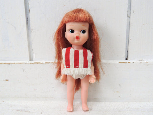 【My Toy Co】青い瞳の少女・1966年・アンティーク・ロングヘア・ドール/人形/ソフビドール