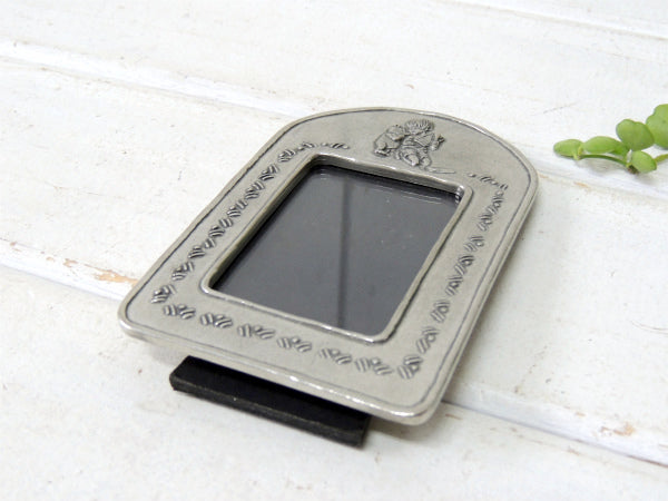 【くまのプーさん】ディズニー・ピューター製・ヴィンテージ・卓上フォトフレーム/写真立て USA