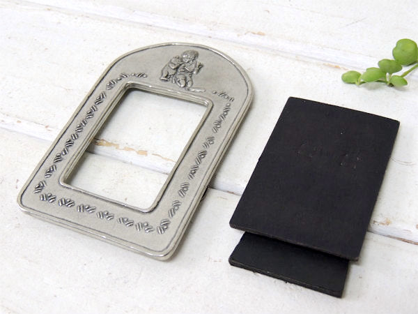 【くまのプーさん】ディズニー・ピューター製・ヴィンテージ・卓上フォトフレーム/写真立て USA