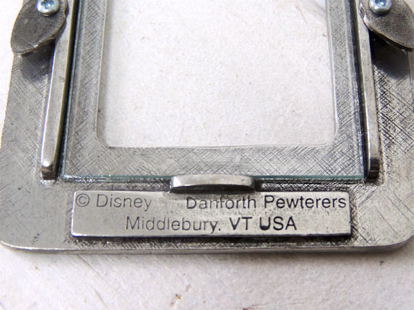 【くまのプーさん】ディズニー・ピューター製・ヴィンテージ・卓上フォトフレーム/写真立て USA